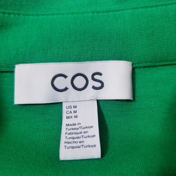 COS Green Shirt size Medium Open Cuff & Wide Leg Pants size Large Co-Ord Sets - Picture 5 of 16